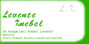 levente knebel business card